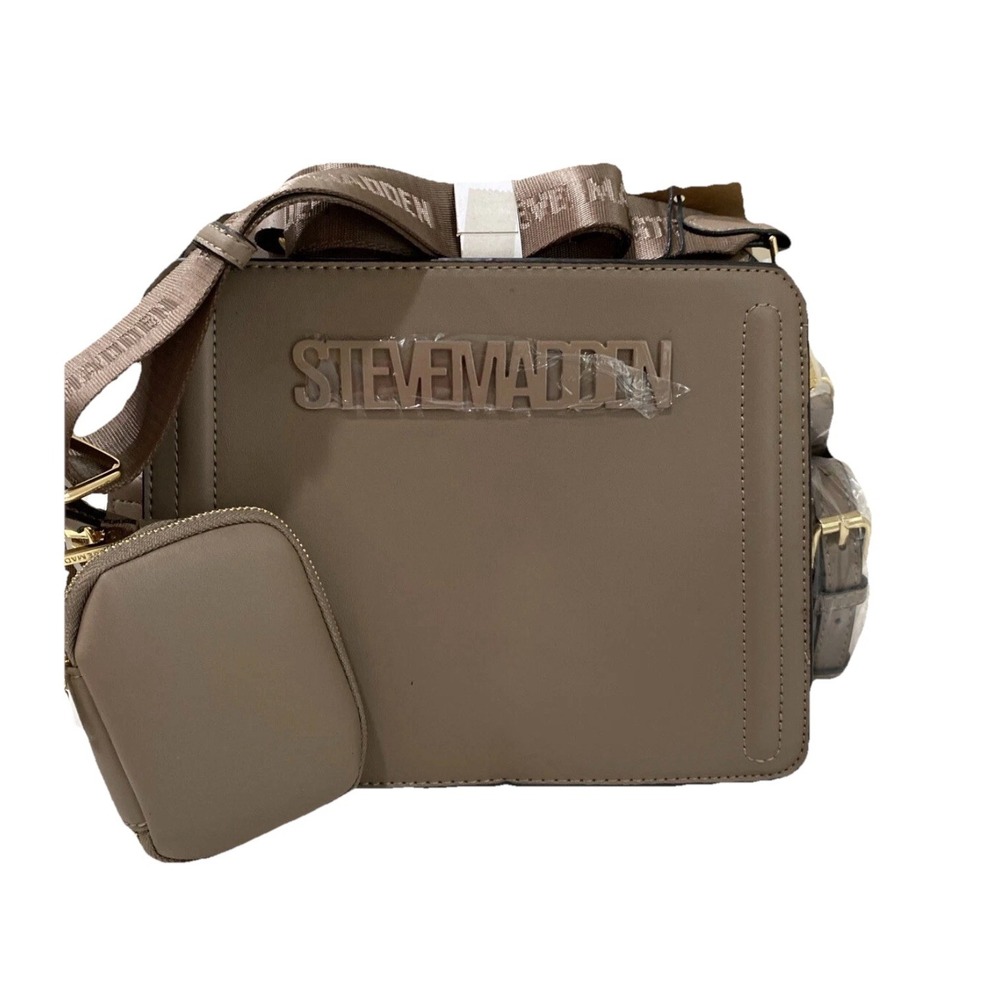 Steve Madden Bevelyn Convertible Crossbody Bag Taupe